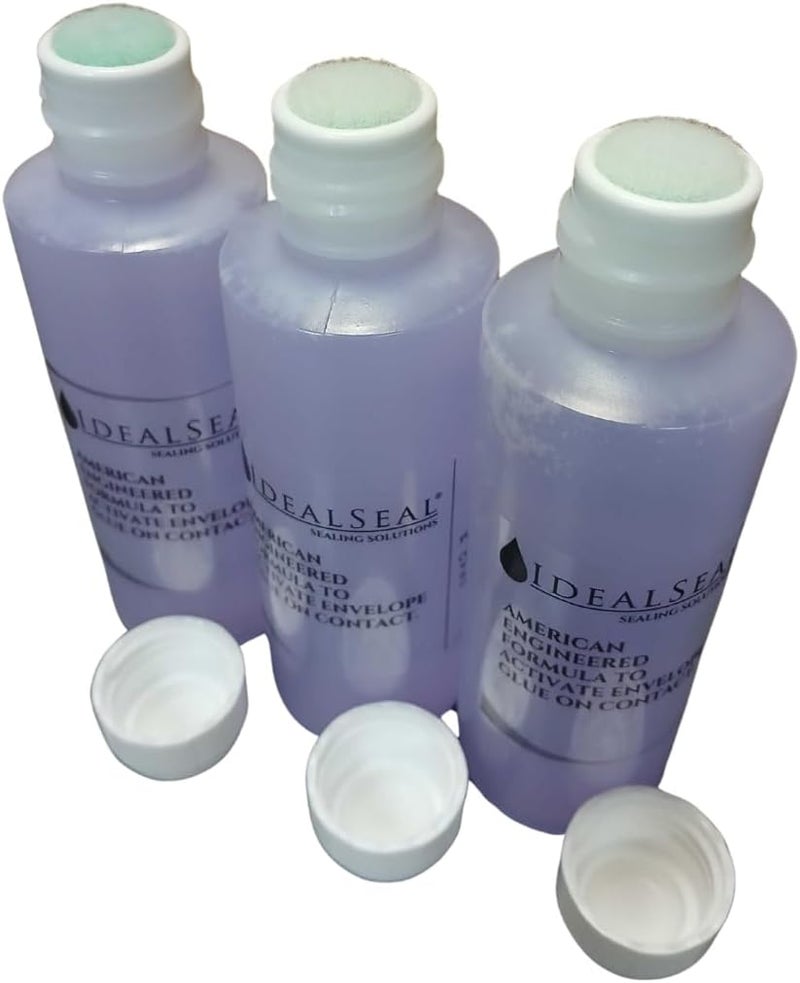 IDEALSEAL Envelope Moistener (120 ML) (3600 Envelpes) E-Z Seal Compatible 4 oz. Dabber Bottle of Sealing Solution PB Sealing Solution 601-7 Postage Stamp Envelope Seal (3 Bottles) - Image 5
