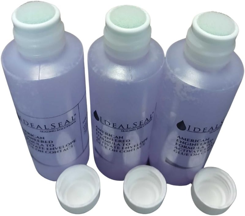 IDEALSEAL Envelope Moistener (120 ML) (3600 Envelpes) E-Z Seal Compatible 4 oz. Dabber Bottle of Sealing Solution PB Sealing Solution 601-7 Postage Stamp Envelope Seal (3 Bottles) - Image 3
