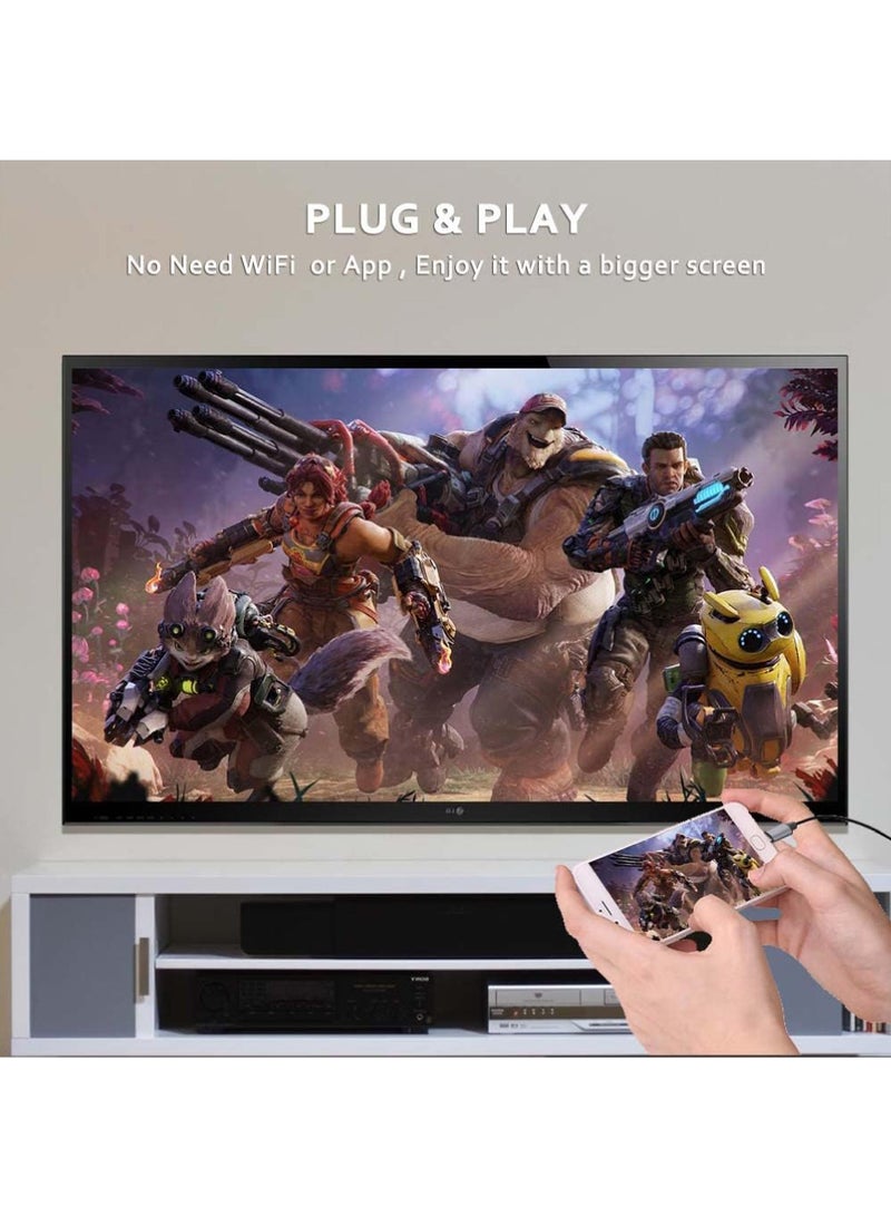 روك بو كابل الناقل التسلسلي العام إلى محول HDMI - تنطبق على ديل إتش بي ماك بوك برو سطح الهواء المحمول جيم نوع الهاتف المحمول الروبوت غالاكسي S21 S20 S9 S8 ملاحظة 20 10 سامسونج ديكس إلى رصد التلفزيون - Image 5