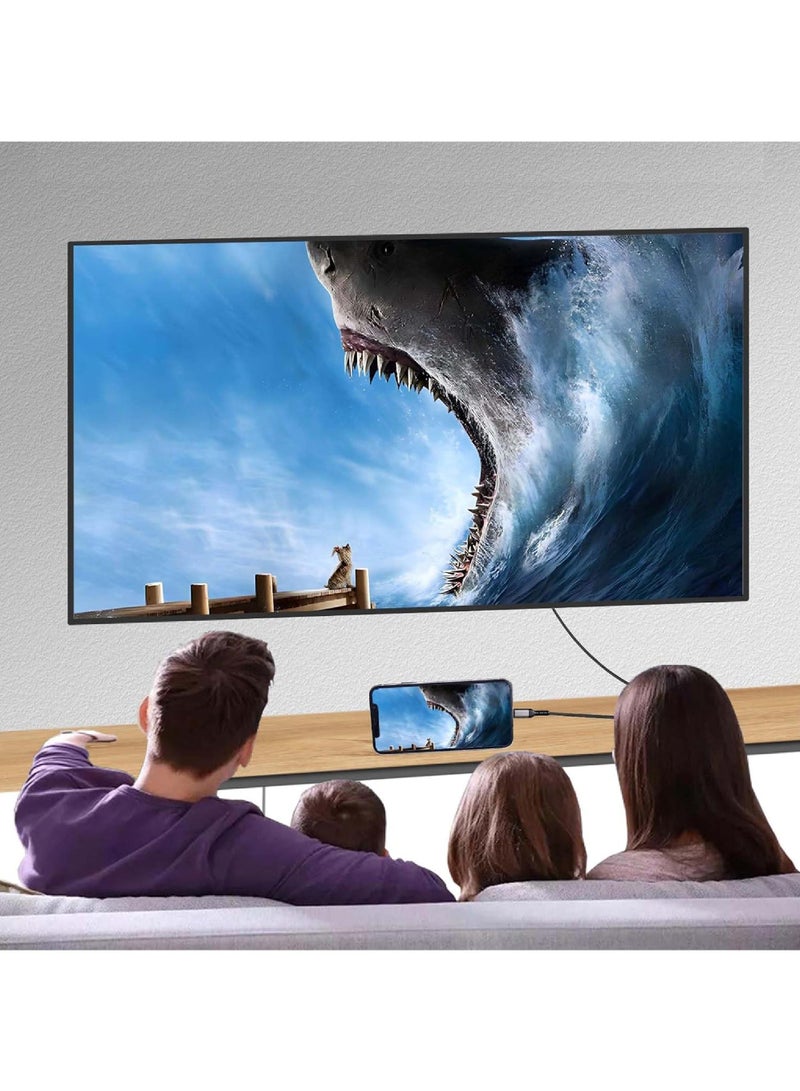 روك بو كابل الناقل التسلسلي العام إلى محول HDMI - تنطبق على ديل إتش بي ماك بوك برو سطح الهواء المحمول جيم نوع الهاتف المحمول الروبوت غالاكسي S21 S20 S9 S8 ملاحظة 20 10 سامسونج ديكس إلى رصد التلفزيون - Image 2