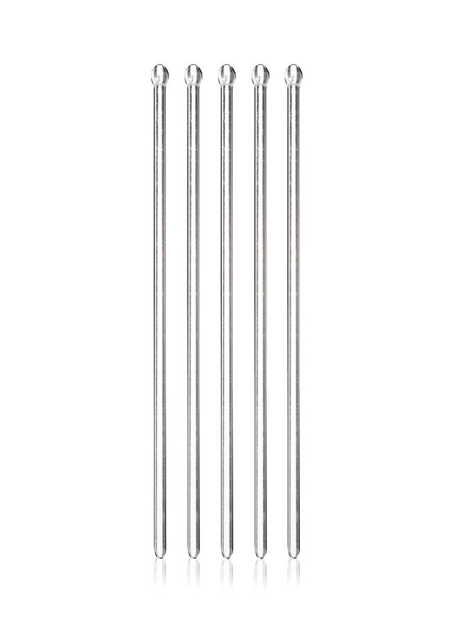 ترو أعواد تقليب حقيقية، أعواد تقليب كوكتيل شفافة، أعواد تقليب بلاستيكية، لوازم بار، أعواد تقليب مشروبات شفافة، لوازم كوكتيل، مجموعة من 25 قطعة - Image 1