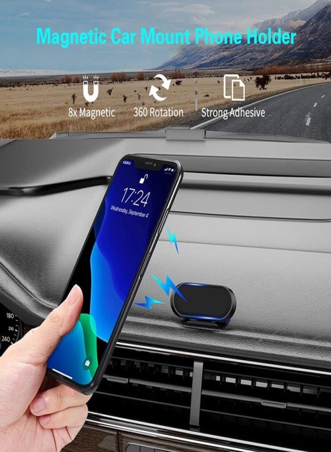 GO-DES magnetic phone holder for car Strong Magnet Car Phone Holder Car Mount 360° Adjustable Universal  Dashboard, Easy Installation Compatible with All Smartphones - Image 5