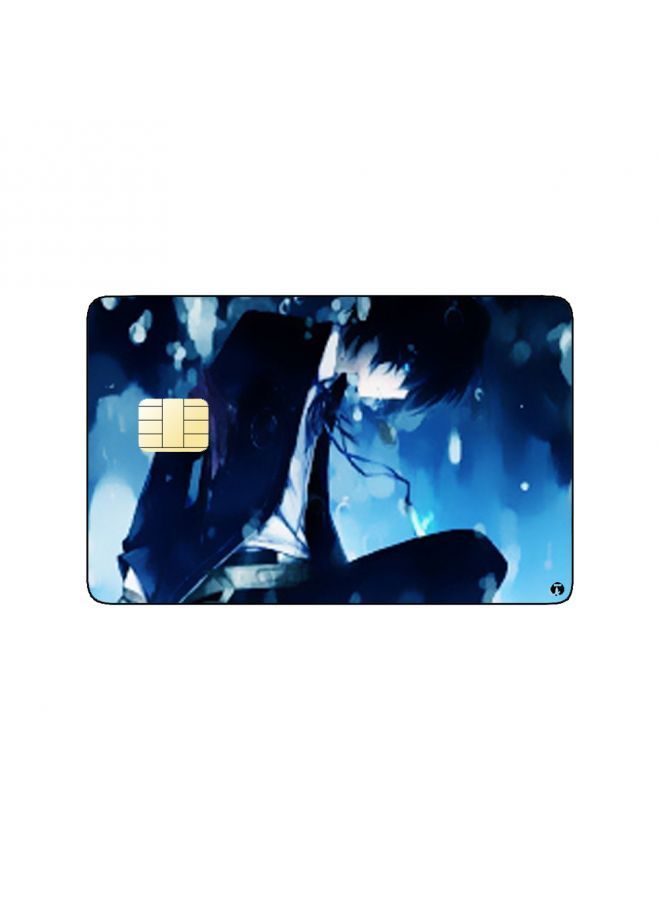RKN PRINTED BANK CARD STICKER Cool Anime Boy Drawing - Image 2