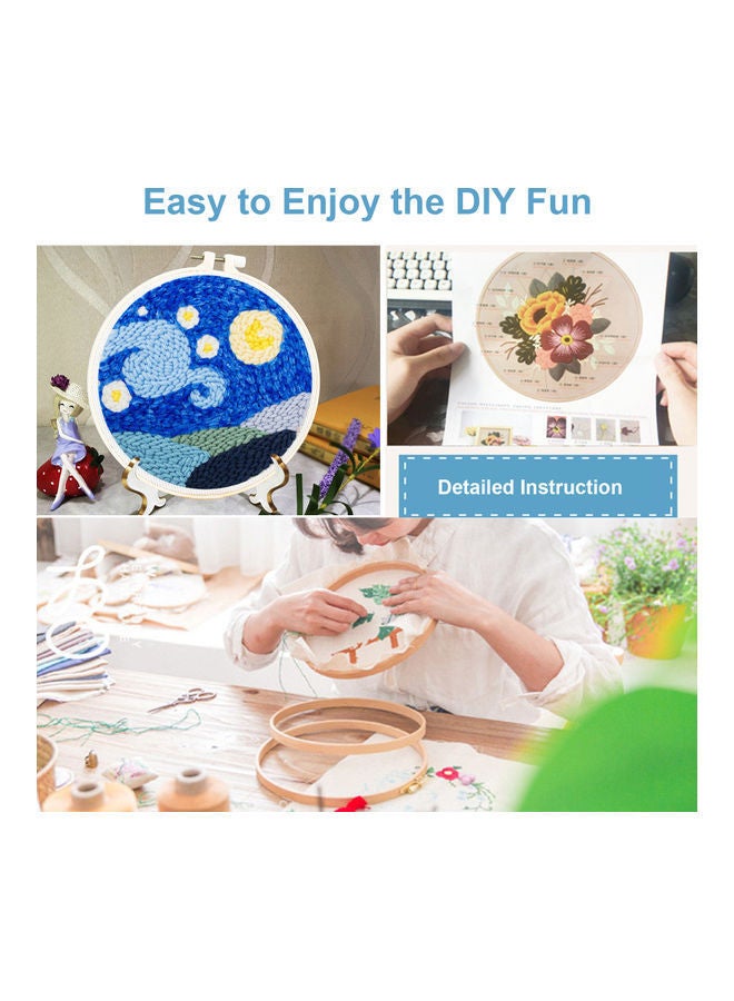 NIBEMINENT DIY Embroidery Material Kit Multicolour - Image 4