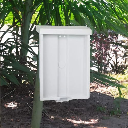 SourceOne 8.5” x 11” Outdoor Realtor Style Brochure Holder with Lid – White – UV Resistant - Image 5