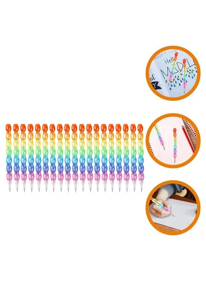 Generic 20PCS Stackable Pencils for Kids – No Sharpening Needed, Fun Colorful Plastic Writing Pencils, Classroom Prizes, Party Favors  - Image 4