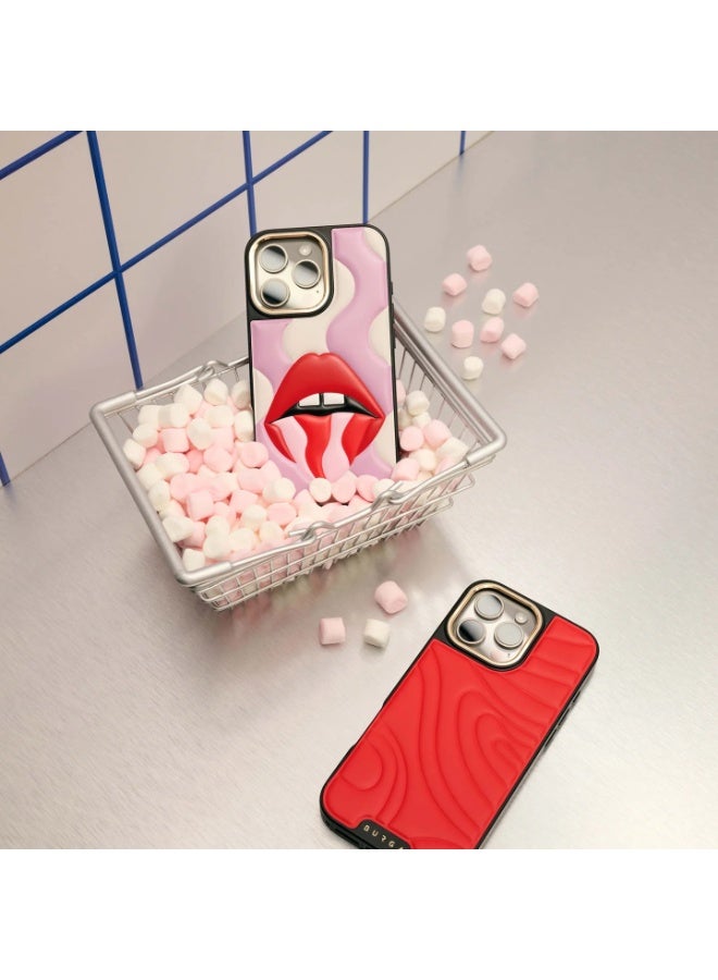 BURGA Case for iPhone 16 Pro Max – Ultra-Soft TPU, TPE, and PC Material with Bouncy Texture, CloudGuard Shock Absorption, Lightweight Build, and Elite-Level Drop Protection,Blush Red - Image 3
