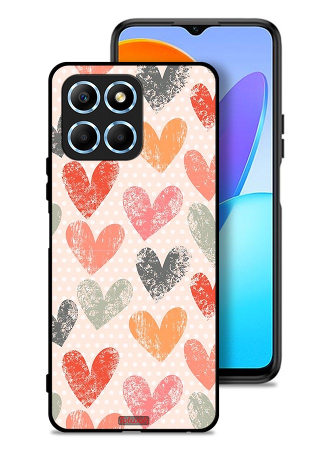 Tolwak Honor X6 Protective Case Cover Hearts Art - Image 1