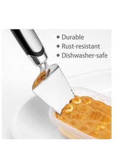 SYOSI 2 Piece Flatware Pie Server Stainless Steel Cake Cutter Pizza/Tart/Dessert Slicer.  - Image 2