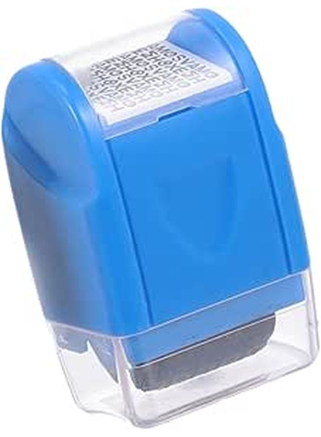 Blue Roller Stamp For Identity Theft Prevention Privacy Protection - Image 1