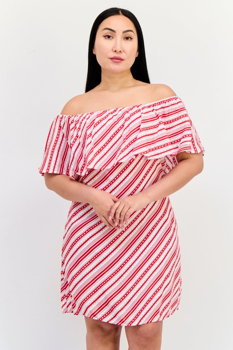 ONLY Women Stripe Mini Dress, Multicolor - Image 1