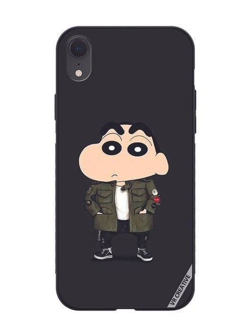 Protective Case Cover For Apple iPhone XR Shinchan Design Multicolour