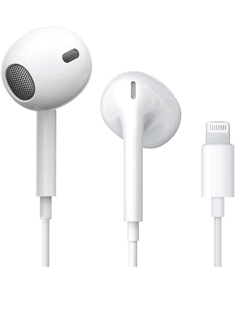 Generic Lightning Headphone Wired for iPhone 13 [Apple MFi Certified] Built-in Microphone & Volume Control, in-Ear Stereo Headset Compatible with iPhone 13 Mini/SE/12 Pro/12Pro Max/11/X/8 7-All iOS System  - Image 1