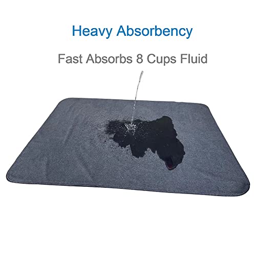 Peepeego Non-Slip Dog Pads Extra Large 72" x 72", Washable Puppy Pads with Fast Absorbent, Reusable, Waterproof for Training, Whelping, Housebreaking, Incontinence, for Playpen - Image 2