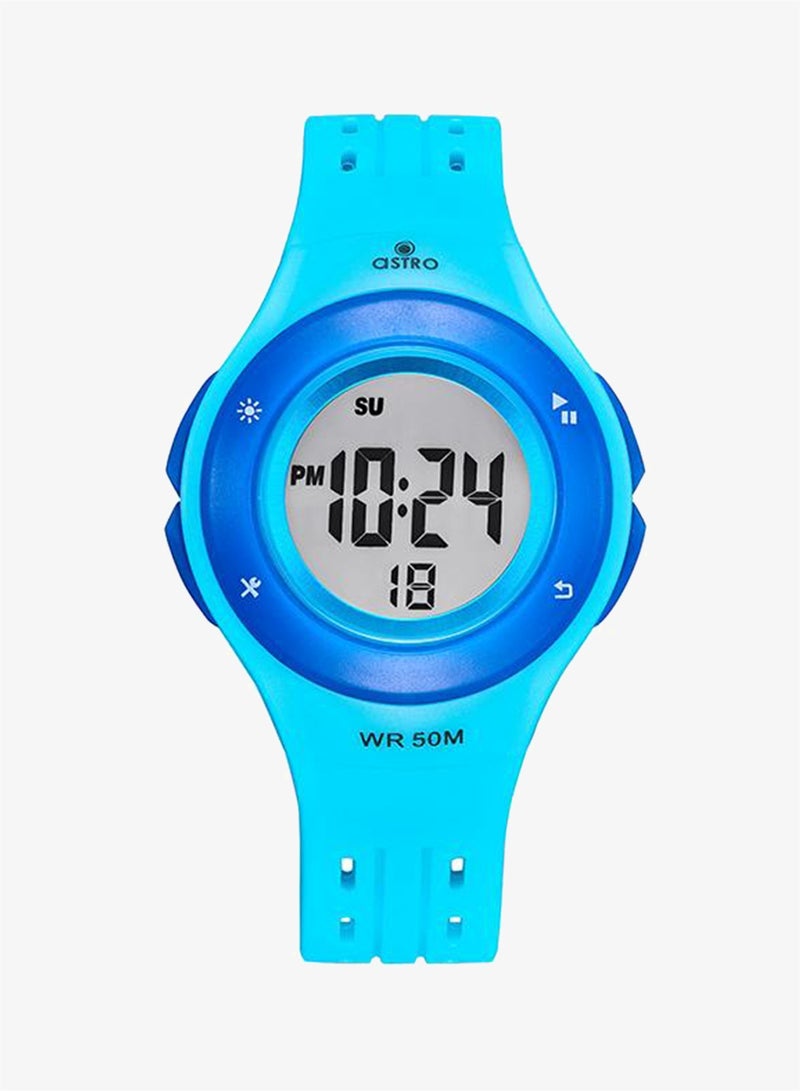 Astro A23901-PPLN Kids Digital Display Watch & PU Strap Light Blue - Image 1