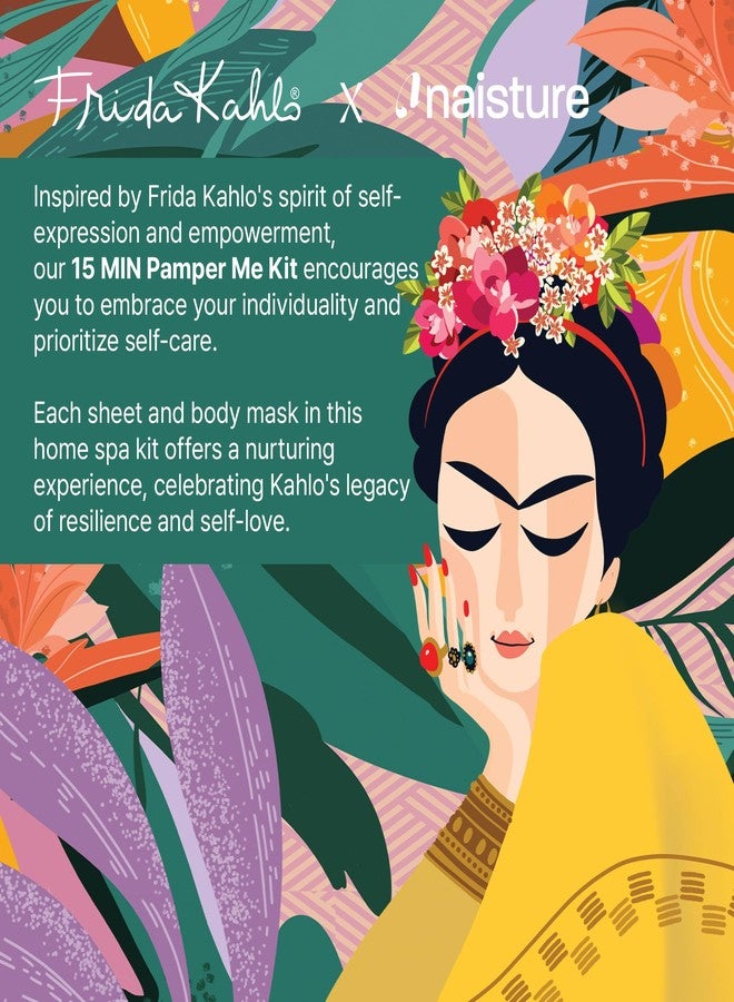 نايستشور مجموعة Naisture x Frida Kahlo للعناية بالبشرة في 15 دقيقة، مجموعة هدايا سبا كورية للنساء - من الرأس إلى أخمص القدمين مع أقنعة للشعر والوجه والعينين واليدين والقدمين وهدية إضافية (8 قطع) - Image 2