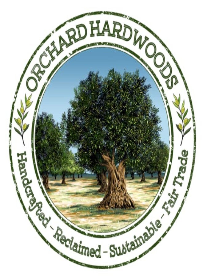 ORCHARD HARDWOODS 6 Pc 12"/14" Long Handle Olive Wood Utensil Set- by Orchard Hardwoods- Elegant Artisan Utensils for Non-Stick Cooking, Serving, Salads - Image 3