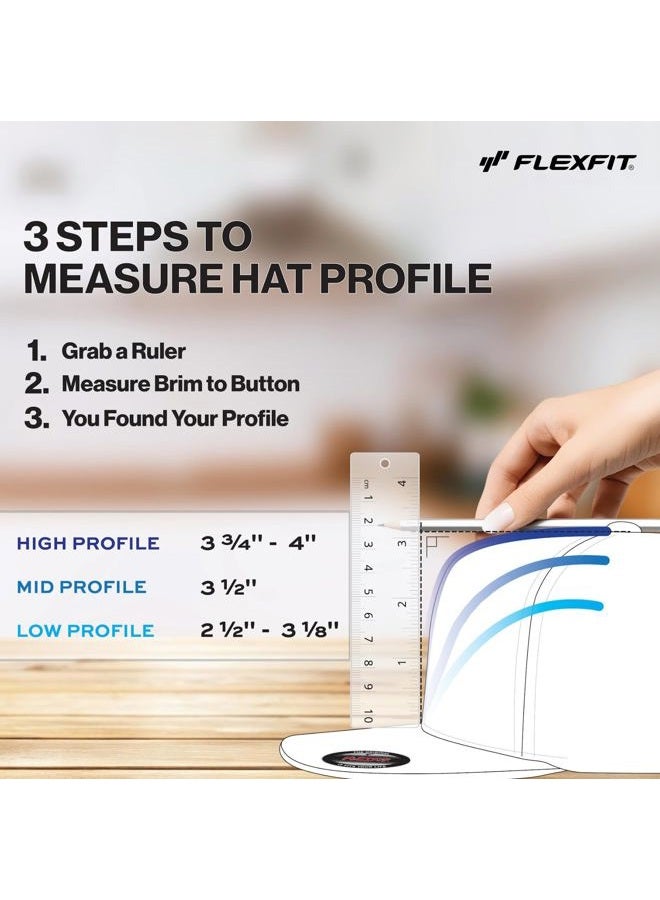 FLEXFIT Delta Seamless Cap, White, L-XL - Image 3