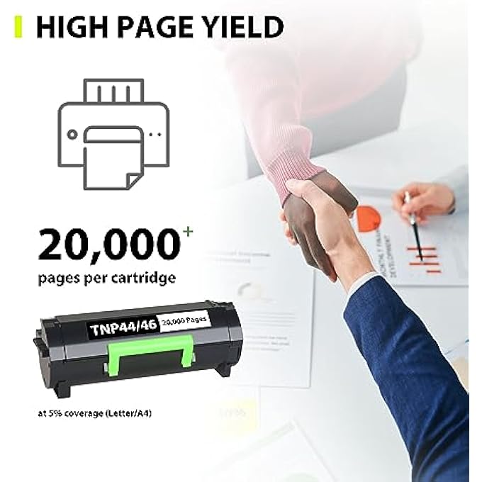 TNP44 TNP46 REMANUFACTURED TONER CARTRIDGE REPLACEMENT FOR KONICA MINOLTA TNP 44 TNP-44 TNP 46 TNP-46 A6VK01F A6VK01W WORK WITH FOR BIZHUB 4050 4750(20,000 PAGES, 1 PACK) - Image 3