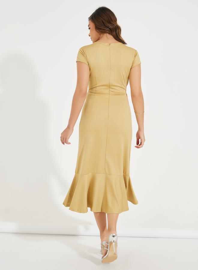 Styli Belted Trumpet Dress  - Image 5