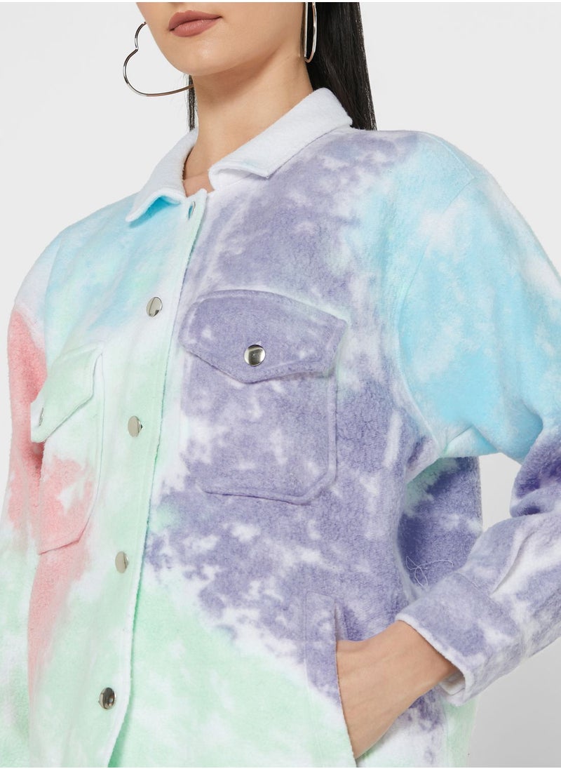 LASULA - Oversized Printed Shacket - Image 1