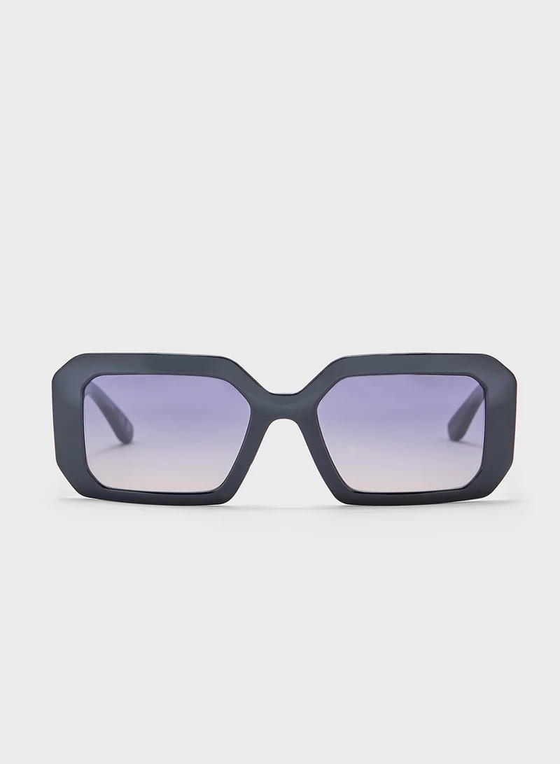 جس Square Oversized Sunglasses