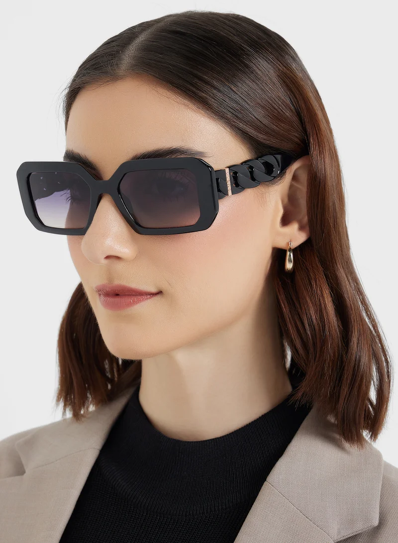 جس Square Oversized Sunglasses