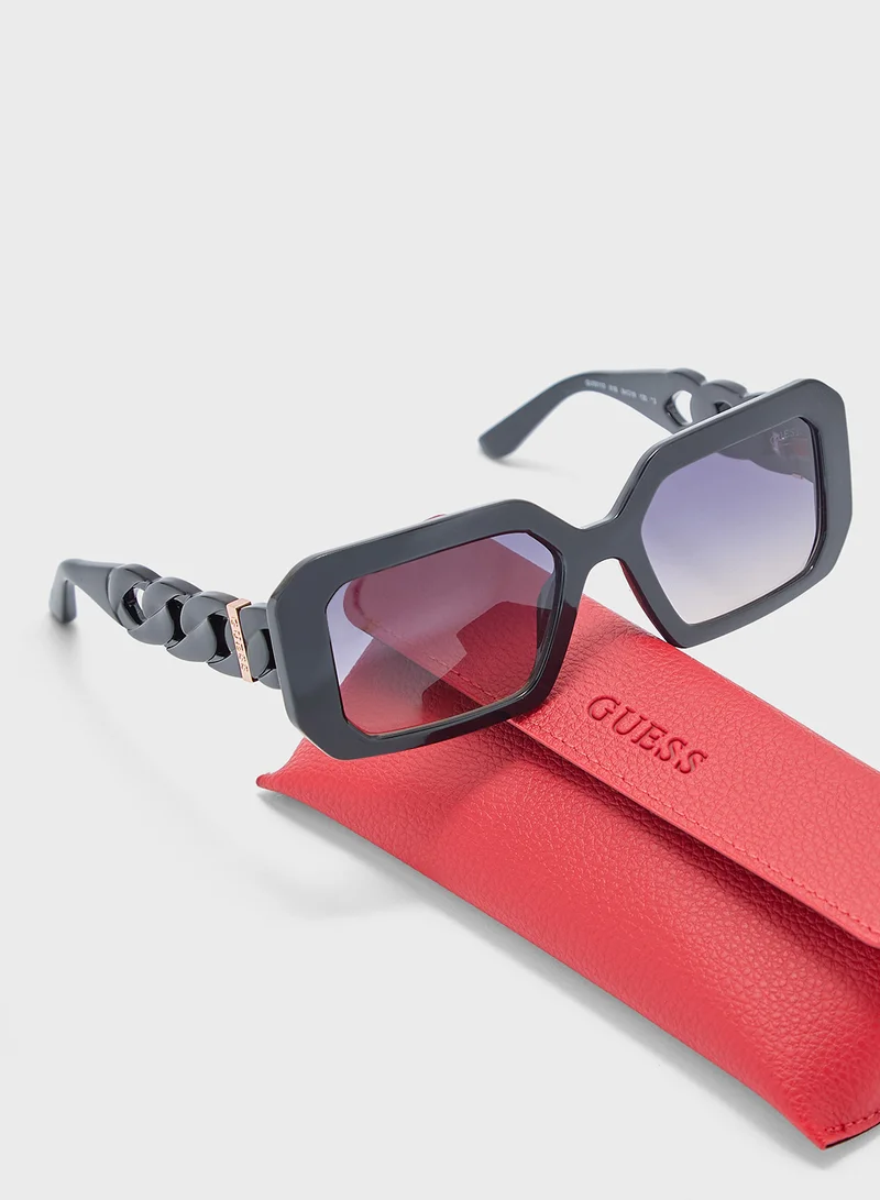 جس Square Oversized Sunglasses