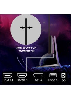 27 inch 180Hz Gaming Monitor Built-in Speakers - 2K QHD 2560x1440 Flat Screen IPS Computer PC Display, 99% sRGB Adaptive-Sync 2ms Response, 1x Display Port, 2 x HDMI and 1x USB - pzsku/Z0583F8B16FE5513D6F40Z/45/_/1725703167/9f11531e-69d9-4ae9-bf60-0695894dccda