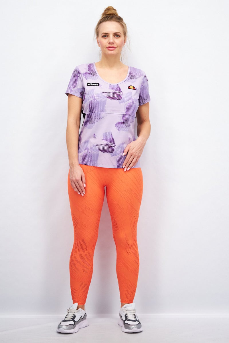 Ellesse تي شيرت رياضي نسائي بأكمام قصيرة ملائمة في الهواء الطلق، متعدد الألوان - Image 4