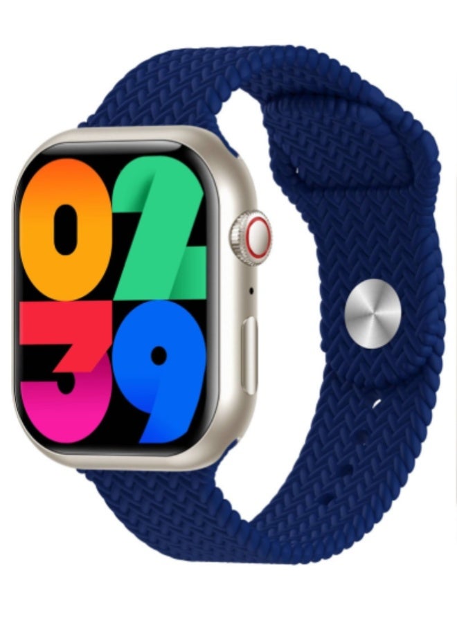 AROAQ Z81 Pro Max Smart Watch 2.1 Inch HD Display with Compass, NFC, Fitness Tracker, Bluetooth Calling, Waterproof – For Men & Women , Blue - Image 1