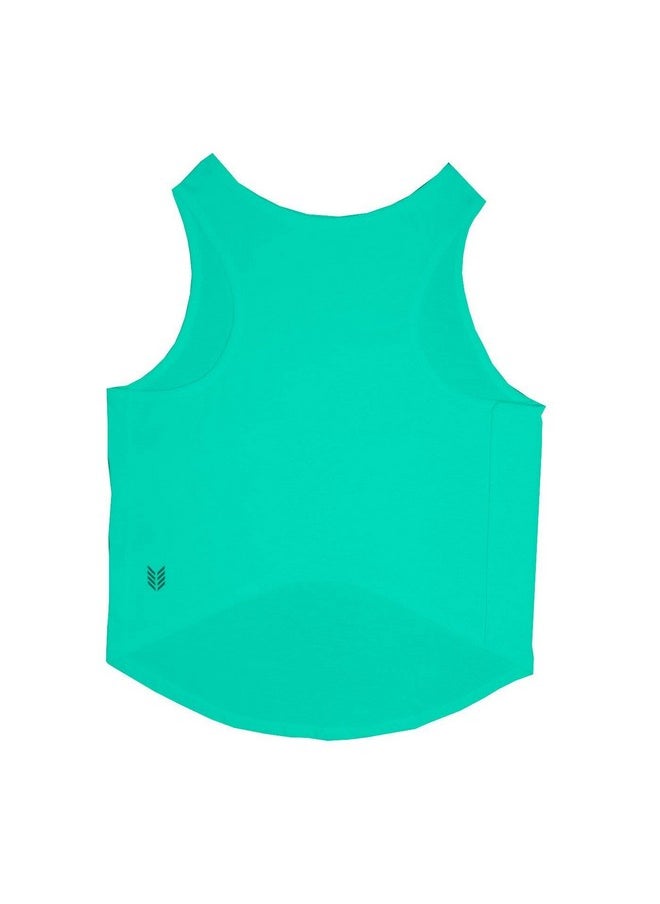 rusepin - . Pet Pup Fiction Round Neck Sleeveless Dog Tank T-Shirt For Dogs Chubby Pugs, Beagle (Aqua Green, Medium) - Image 1
