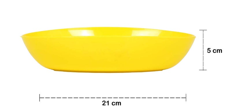 Luxansa Multipurpose BPA Free Colorful Unbreakable Microwave Safe and Dishwasher Plastic Mixing Bowl Set for Kitchen Soup Bowls Serving Salads Snack Cake Pasta Rice Desert Dining Bowl and Food Kitchen 21 x 5 x 5 CM 500 ML - Image 5