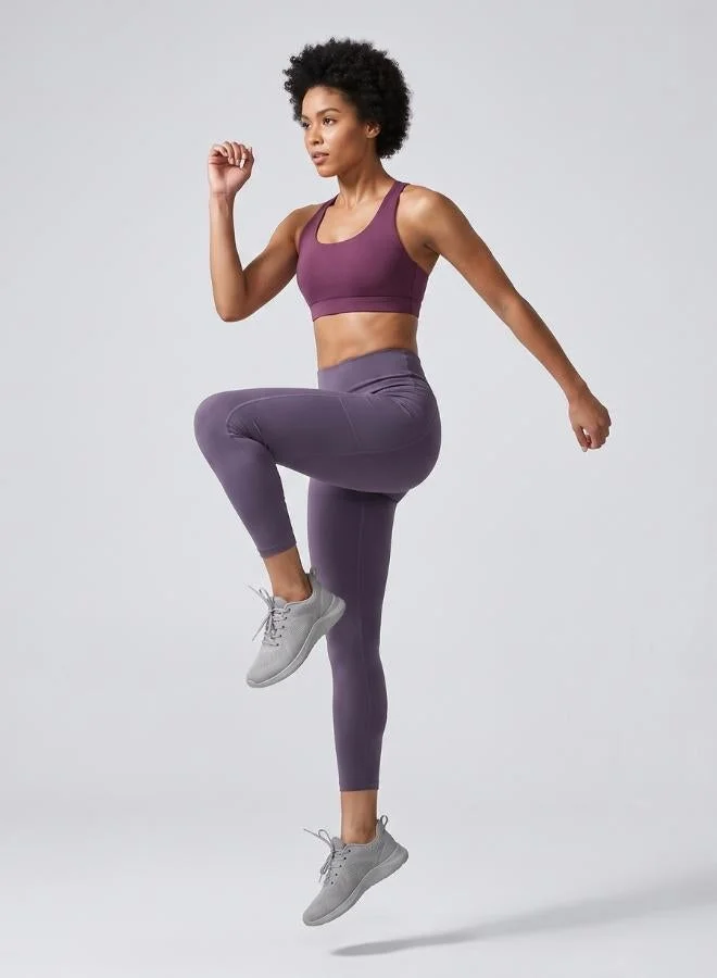 Zaecy Lilac Women's Pocketed 7/8 Legging for Women | Best Price UAE
