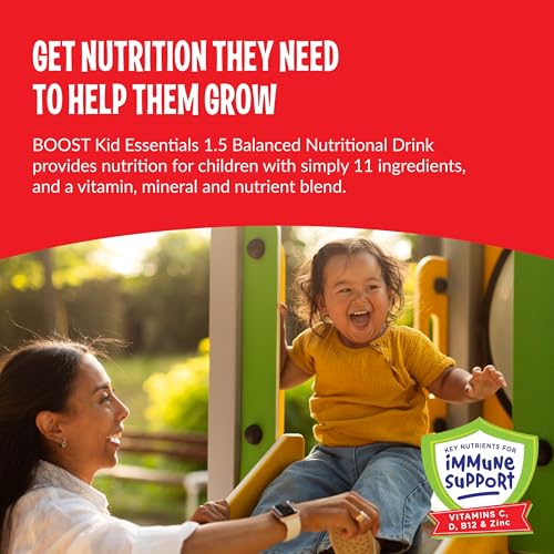 BOOST KID ESSENTIALS (1.5 kcal/mL) Chocolate Craze Nutritional Drink, 10g Protein, Vitamin C, D , B12, and Zinc, 8 Fl Oz (Pack of 24) - Image 3