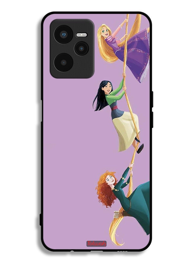 Tolwak Realme C35 Protective Case Cover Girls Climbing Art - Image 2