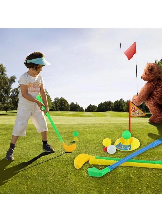 King Sport Golf Play Set with Plastic Bag, 2 Clubs, 1 Putter, 4 Balls, Putting Cup Indoor or Outdoor Use for Toddlers Boys and Girls  - Image 4