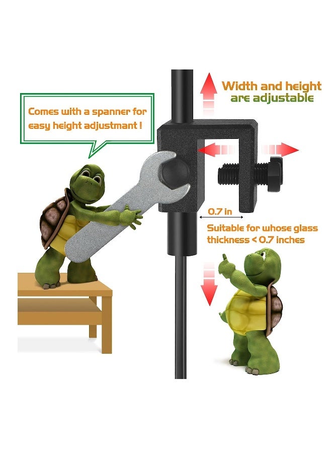 مصباح تسخين مرن فيشويل مصباح UVB مع مشابك، مصابيح تسخين للزواحف والأكواريوم، التيراريوم والفيفاريوم، يأتي مع 3 لمبات - Image 2