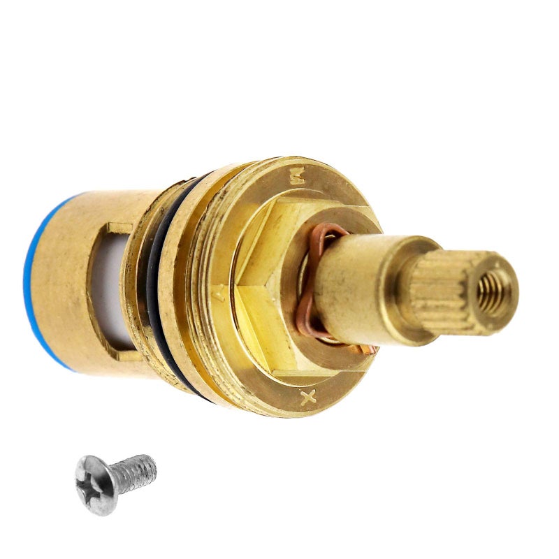 Enet ENET Tap Valves Replacement Cold/Hot Water Brass Ceramic Disc Insert Gland Cartridge 1/4 Quarter Turn 20 Teeth G 1/2" - Image 2
