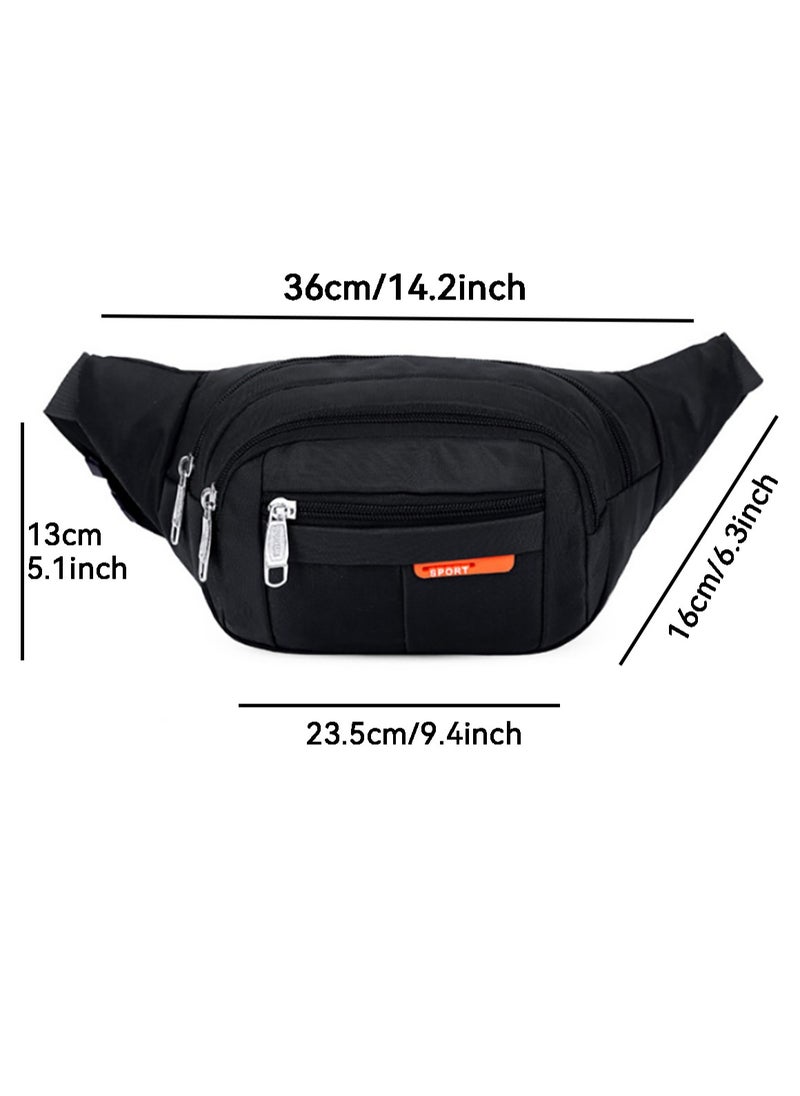 Generic - Waist Pack for Running,Crossbody Pack for Men&Women,Large Waist Bag & Hip Bag with Adjustable Strap for Outdoors Workout Traveling Casual Running Hiking Cycling - Image 1