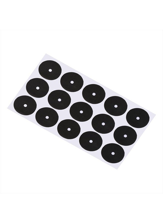 PATIKIL Pool Table Marker Dots, 1 Sheet/15Pcs Billiard Point Stickers Ball Position Locator for Billiards Practice, Black - Image 1