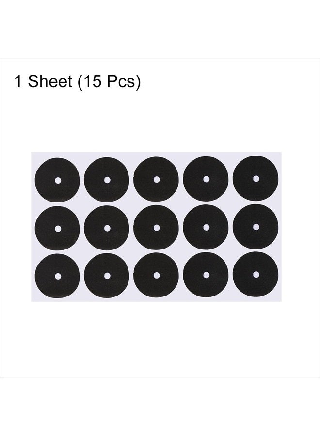 PATIKIL Pool Table Marker Dots, 1 Sheet/15Pcs Billiard Point Stickers Ball Position Locator for Billiards Practice, Black - Image 3