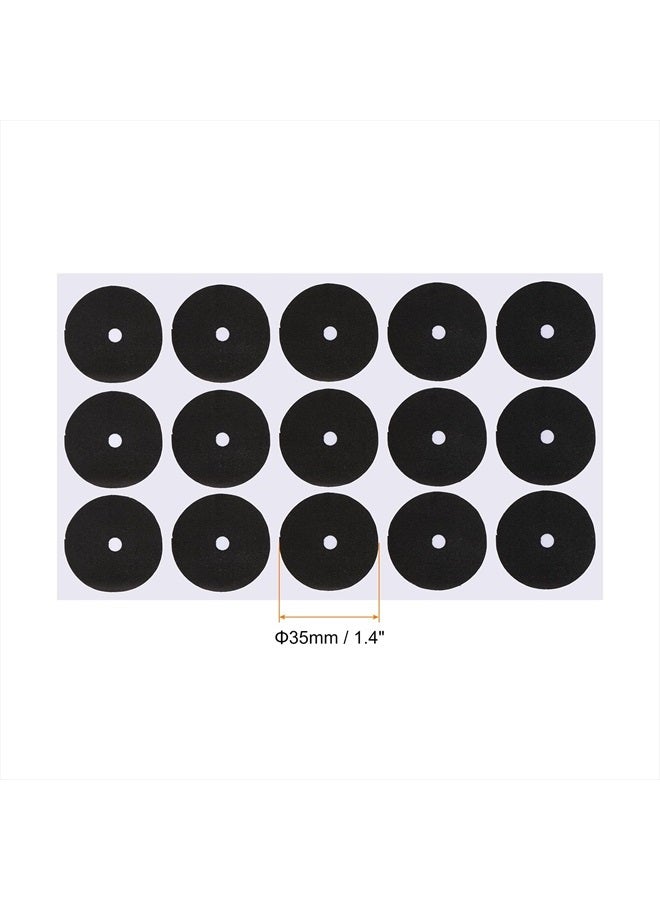 PATIKIL Pool Table Marker Dots, 1 Sheet/15Pcs Billiard Point Stickers Ball Position Locator for Billiards Practice, Black - Image 2