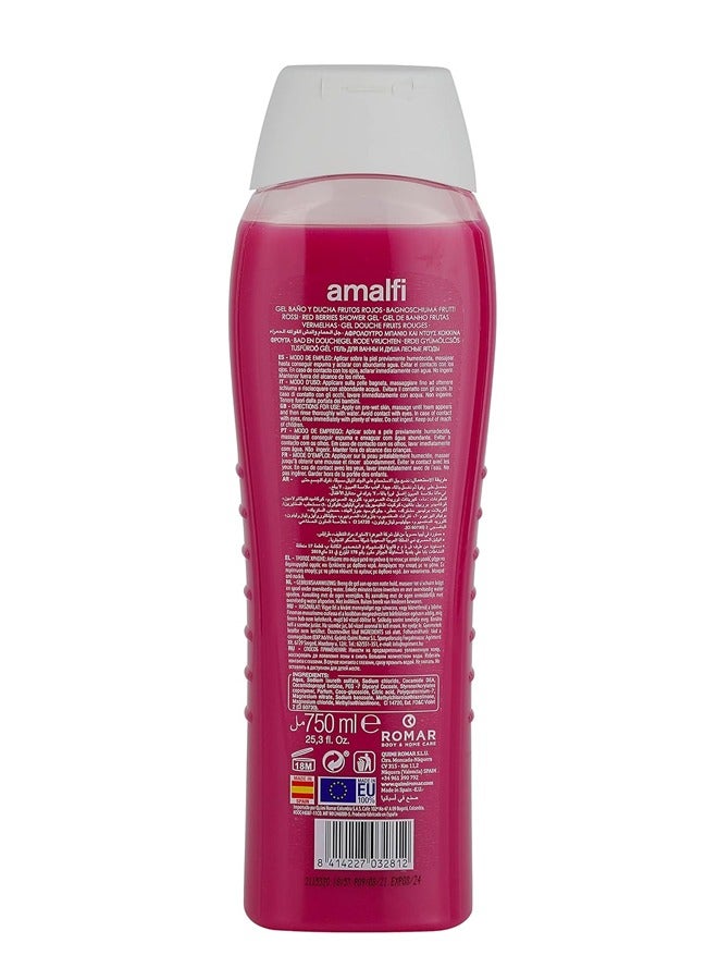 امالفي أمالفي جل استحمام بالفواكه الحمراء 750 مل - Image 2