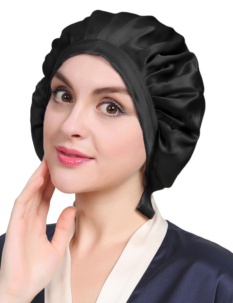 قبعة نوم من حرير التوت 100% من LILYSILK بوزن 19 مومي