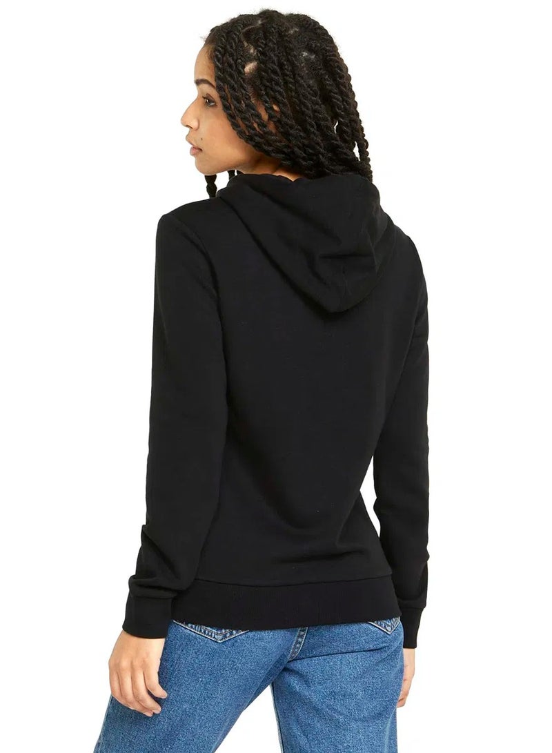 PUMA Ess+ Metallic Logo Hoodie Tr  Black-  - Image 2