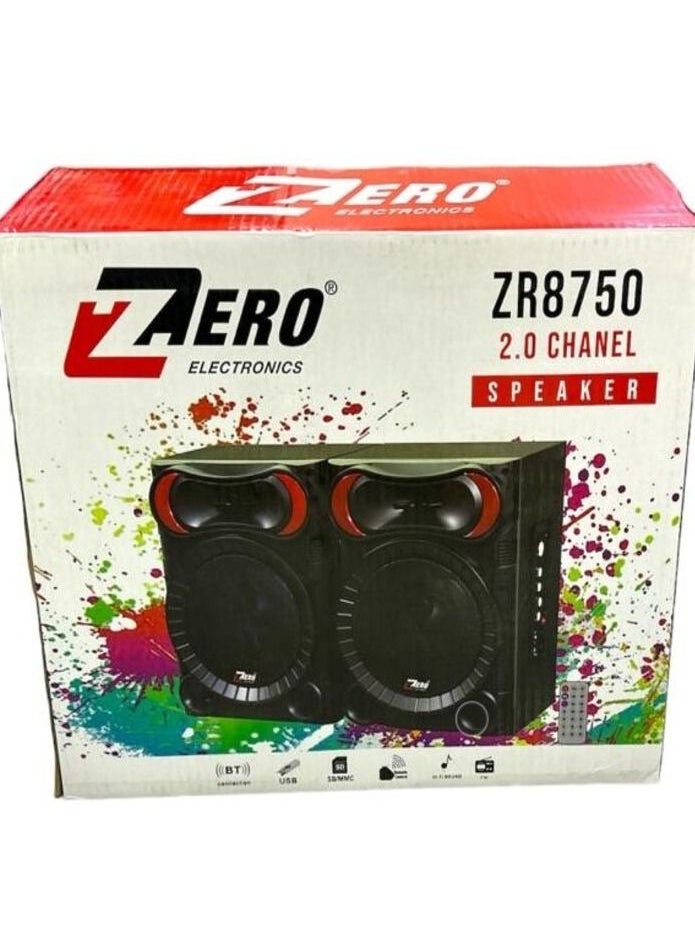 زيرو - مكبر صوت زيرو ZR-8750 سلكي/لاسلكي رمادي - Image 1