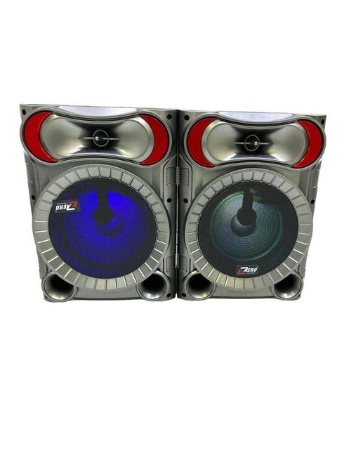 مكبر صوت زيرو ZR-8750 سلكي/لاسلكي رمادي