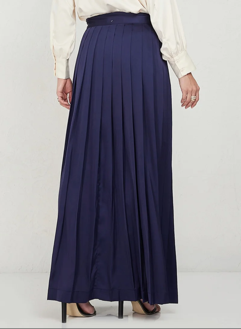 Rosette Abaya Navy Abaya Skirt
