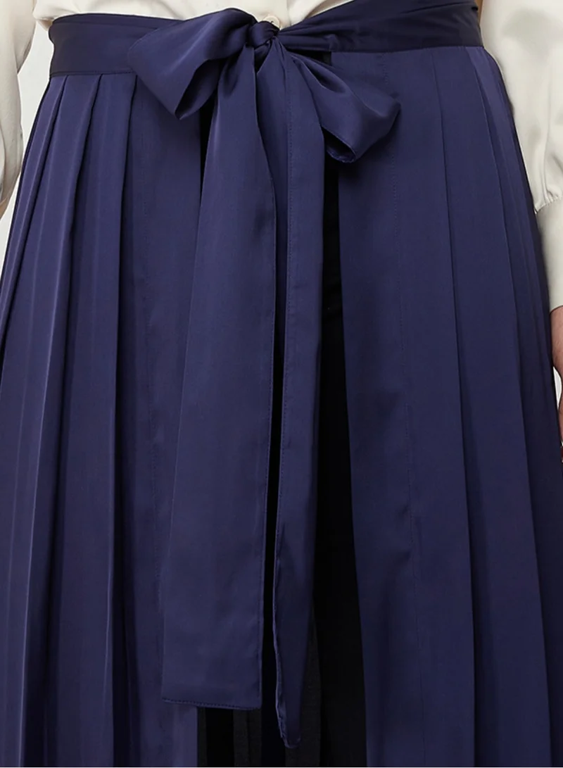Rosette Abaya Navy Abaya Skirt